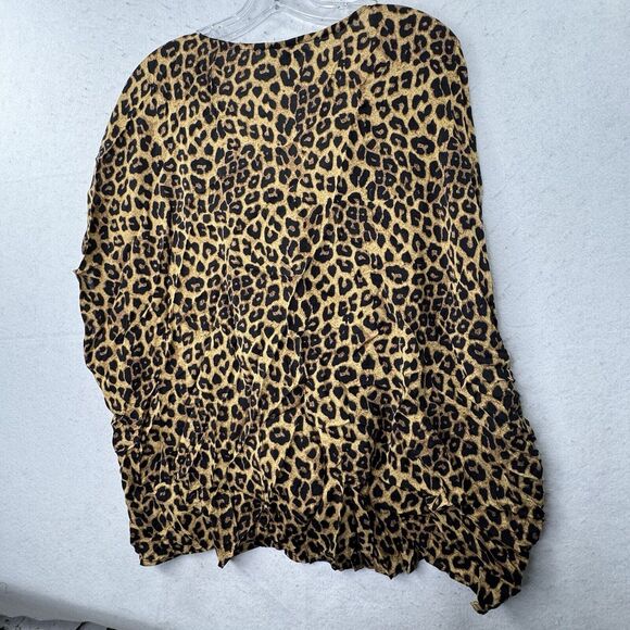 NEW Torrid 4 Leopard Print Dolman Midi Top With Tie Front Women’s‎ Plus 4X - Picture 10 of 12